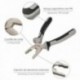 Alicates universais 200 mm. Chrome Vanadio Steel Din-Iso 5746