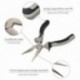 Alicates da boca reta 150 mm. Chrome Vanadio Steel Din-Iso 5745 alicate de ponta reta, boca longa longa, boca longa,