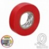 Fita isolante profissional vermelha 0,13 mm. Largura 19 mm. Role as ladrilhos elétricos de 25 metros, fita isolante de cabos
