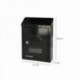 Buzon Exterior Residence 205 x 300 x 70 mm. Negro