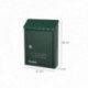 Caixa de correio externa 205 x 300 x 70 mm. Verde