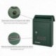 Caixa de correio externa 205 x 300 x 70 mm. Verde