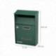 Caixa de correio verde do país 215 x 320 x 105 mm.