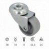Roda doméstica Ø 38 mm. Hole interno Ø 8 mm.