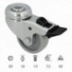 Roda doméstica Ø 50 mm. Internador Ø 10 mm Hole. Com freio