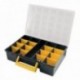 Maletina de Organização de Plástico 17 Compartimentos com separadores ajustáveis ​​360x252x64 mm.
