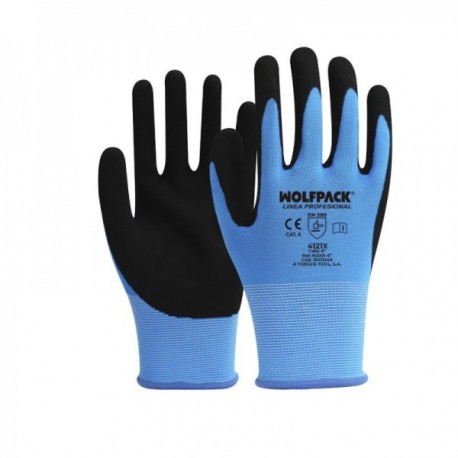 Luvas de nitrila reforçada importada tamanho 6 "