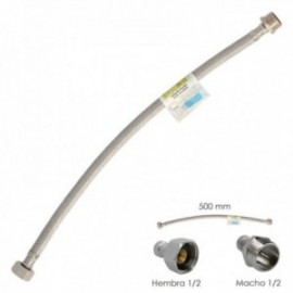 Aço inoxidável flexível de aço inoxidável 1/2 - fêmea 1/2 - 500mm