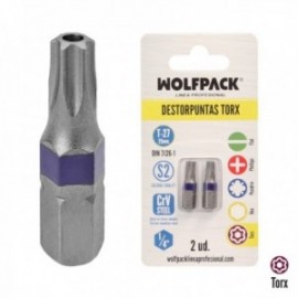 Torx 27 pontas de fenda invioláveis ​​(2 peças). Aço S2 para cromo de vanádio. Dicas hexagonais, parafusos,