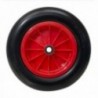 Roda de estufa de poliuretano pneu de plástico imparável, Ø 360 mm. Ø Eixo de 20 mm.