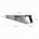 Carpinteiro bimaterial serrucho 350 mm. / 14 "SK5 Triple Stera Sierra Carpintero, Serruchho Carpinteria, Sierra Costilla