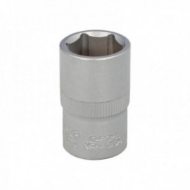 1/2 "Vaso hexagonal de 17 mm. Perfil de 6 anos. Vanadio Chrome Steel, bordas redondas