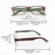 Kansas Red / Green Reading Glasses. Aumente +2,0 vistas de óculos, aumento de óculos, óculos de visão turva