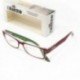 Kansas Red / Green Reading Glasses. Aumente +2,0 vistas de óculos, aumento de óculos, óculos de visão turva