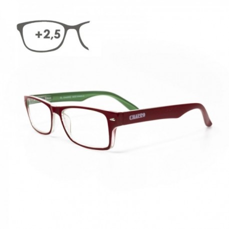 Kansas Red / Green Reading Glasses. Aumentar +2,5 vistas de óculos, aumentar os óculos, óculos de visão turva