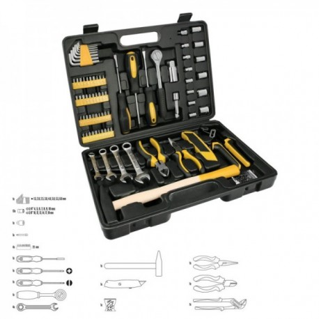 Ferramentas de jogo 160 peças com pasta