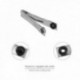 OJets Clique Ø 10 mm de tela. OJETS CLAMP, alicate ojales, alicate para ilhós.