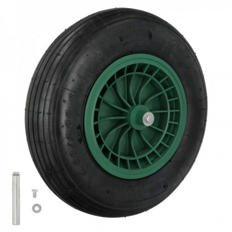 Roda pneumática para a língua / pneu de plástico de jardim Ø 20 mm. RUEDA WHEEL GARDEN, carro de estufa