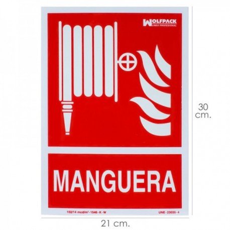 Poster / sinal fluorescente 30x21 cm.
