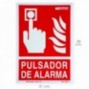 Alarme de sinal / sinal fluorescente 30x21 cm.