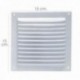 Ventilação Treçada 15x15 cm. Branco lacado