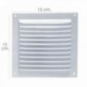 Ventilação Treçada 15x15 cm. Branco lacado