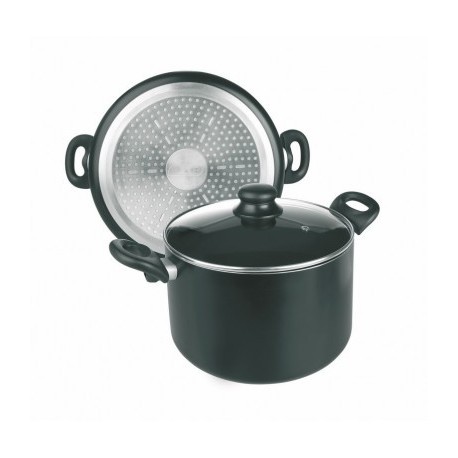 OLLA INDUCTA CON TAPA DE IBILI 24 CM