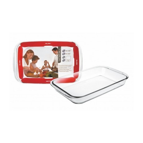 FUENTE HORNO RECTANGULAR KRISTALL DE IBILI 40X23 CM