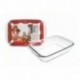 FUENTE HORNO RECTANGULAR ALTA KRISTALL DE IBILI 40X25 CM