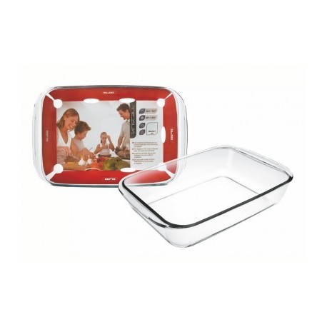 FUENTE HORNO RECTANGULAR ALTA KRISTALL DE IBILI 40X25 CM