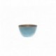 BOWL NATURAL TURQUESA MATE DE IBILI 25X13 CM