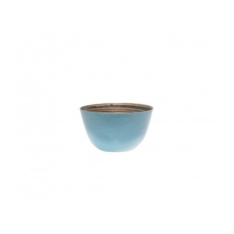 BOWL NATURAL TURQUESA MATE DE IBILI 25X13 CM