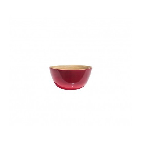 BOWL BAMBOO NATURAL CEREZA BRILLO DE IBILI 15X7.50 CM
