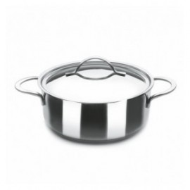 Ibili 32 cm de tampa inoxidável com tampa inoxidável