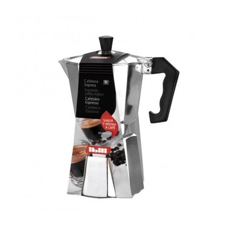 Expresso cafetera alumínio bahia de ibili 3 xícaras