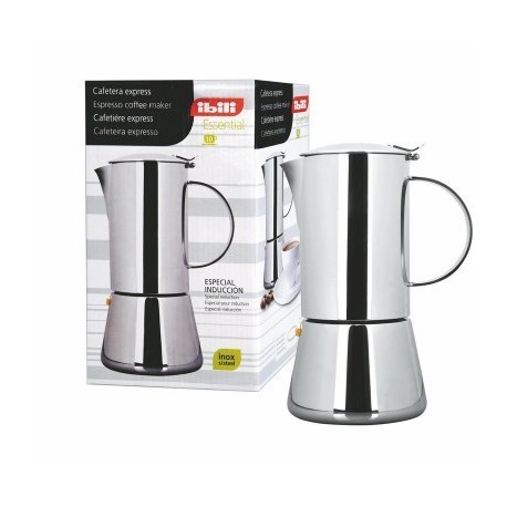 CAFETERA EXPRESS ESSENTIAL INOXIDABLE DE IBILI 6 TAZAS