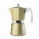 CAFETERA EXPRESS EVVA GOLDEN DE IBILI 3 TAZAS