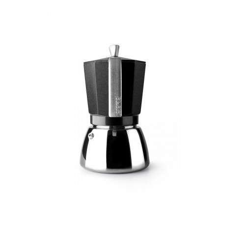 CAFETERA ELBA BLACK DE IBILI 3 TAZAS