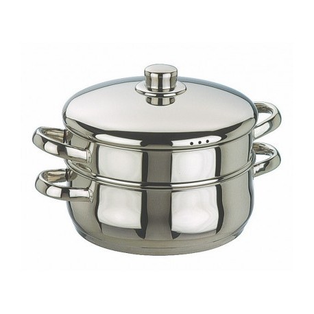 Panela a vapor de aço inoxidável com ibili ibili tampa 24 cm