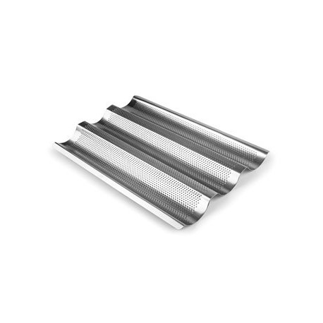 MOLDE 3 BAGUETTES/TEJAS INOX DE IBILI