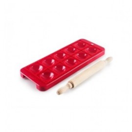 Ravioli Round Mold + Ibili Roller 30x12 cm