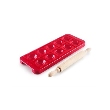 Ravioli Round Mold + Ibili Roller 30x12 cm