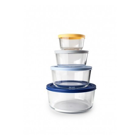 SET 4 TUPPERS REDONDOS ECO DE IBILI