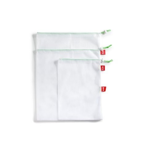 SET 6 BOLSAS ECO REUTILIZABLES PARA FRUTAS Y VERDURAS DE IBILI