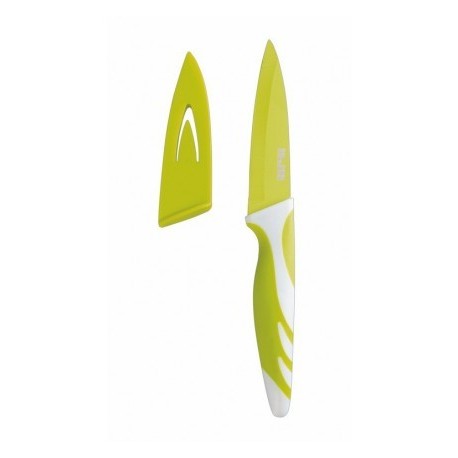 CUCHILLO DE COCINA ANTIADHERENTE VERDE DE IBILI 8.50 CM