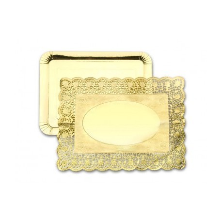 3 BANDEJAS 34X26 + 3 BLONDAS 30X39 ORO DE IBILI 30x39+26x34 CM
