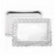 3 BANDEJAS 34X26 + 3 BLONDAS 30X39 PLATA DE IBILI 34x26+30x39 CM