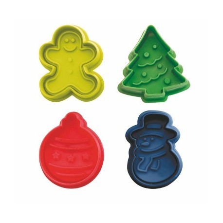 Canapastas com pegajas de Natal 4 peças de ibili 4 cm