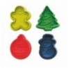 Canapastas com pegajas de Natal 4 peças de ibili 4 cm