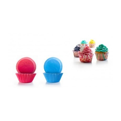 CAPSULAS REPOSTERIA (AZULES+ROSAS) DE IBILI 7.5 CM